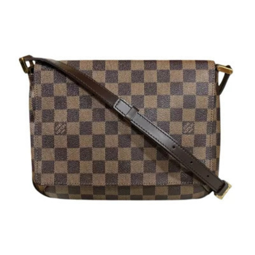 Louis Vuitton Musette Tango Long Damier Shoulder Bag Canvas Brown